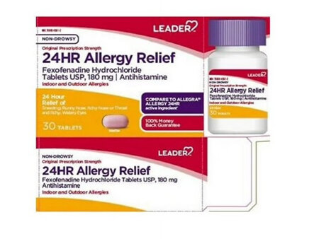 24 hour Allergy Relief 180mg 30 tablets