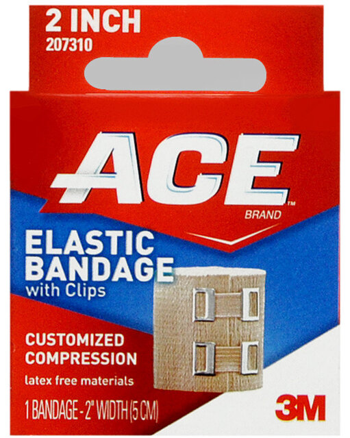 ACE Elastic Bandage with Clips 2 Inch