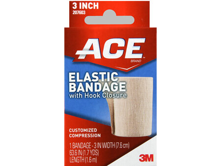 ACE Elastic Bandage With Hook Closure 3 Inch