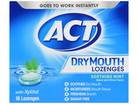 ACT Dry Mouth Lozenges Soothing Mint