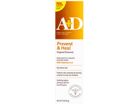 A+D Prevent & Heal Diaper Rash Ointment & Skin Protectant Original