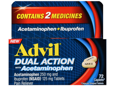 Advil Dual Action Pain Reliever Caplets