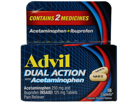Advil Dual Action Pain Reliever Caplets