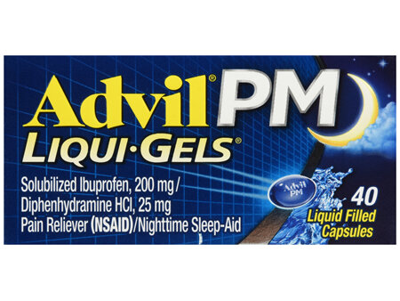 Advil PM Pain Reliever (NSAID)/Nighttime Sleep-Aid Liqui-Gels