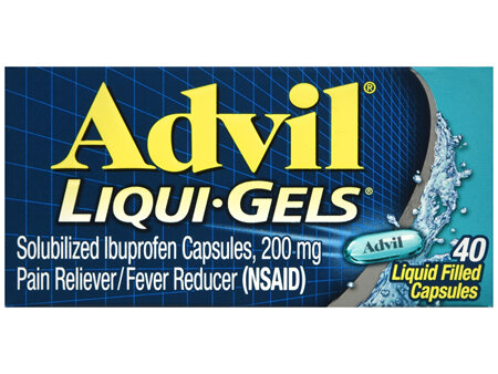Advil Solubilized Ibuprofen 200 mg Pain Reliever/Fever Reducer (NSAID) Liqui-Gels