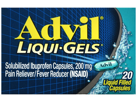 Advil Solubilized Ibuprofen 200 mg Pain Reliever/Fever Reducer (NSAID) Liqui-Gels