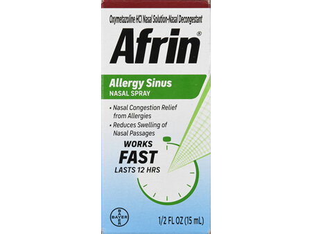 Afrin Allergy Sinus Oxymetazoline HCl Nasal Spray