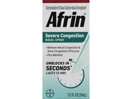 Afrin Severe Congestion Oxymetazoline HCl Nasal Spray