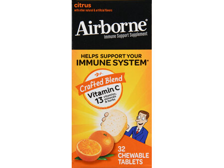 Airborne Immune Support Chewable Tablets Citrus