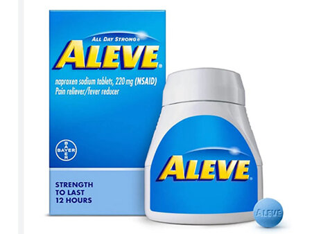 Aleve Naproxen Sodium 220 mg Pain Reliever/Fever Reducer 50 tablets