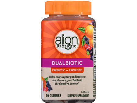 Align Dualbiotic Prebiotic + Probiotic Gummies Fruit