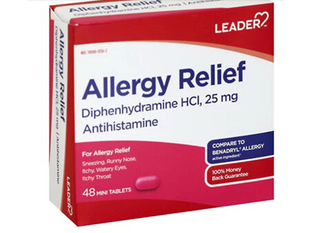Allergy Relief 25 Mg 48 mini tablets