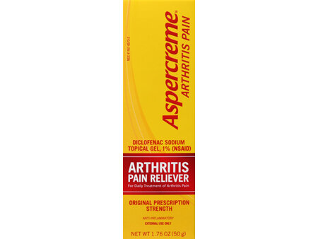 Aspercreme Arthritis Pain Reliever Diclofenac Sodium 1% (NSAID) Topical Gel