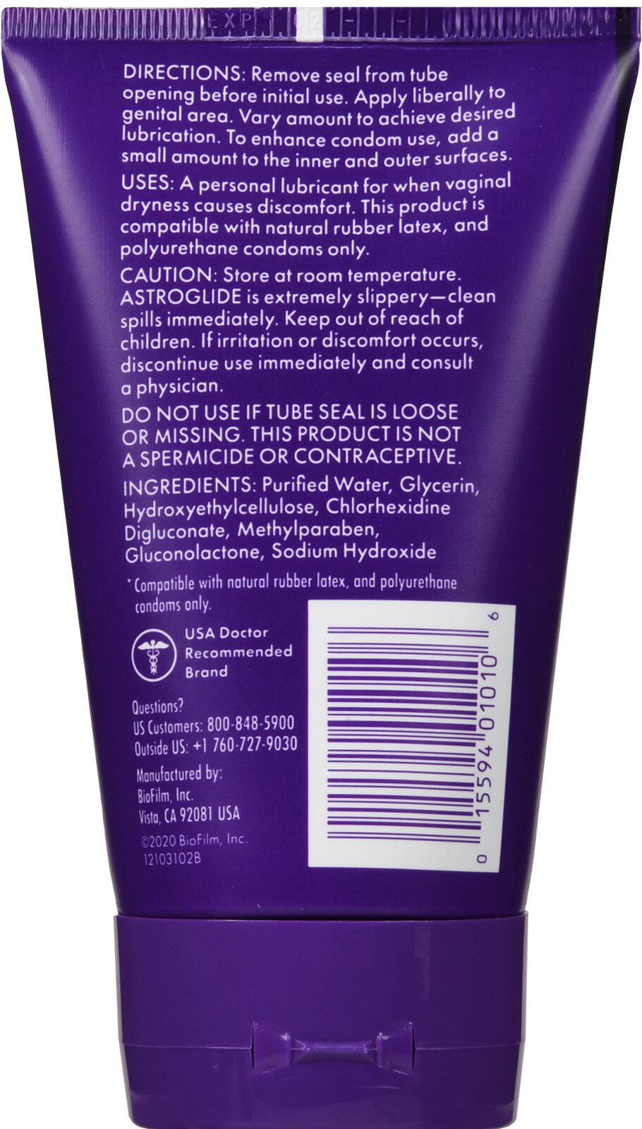 Astroglide Water-Based Personal Lubricant Gel - Rocky Ridge Drug Co. Astroglide Water-Based Personal Lubricant Gel - Rocky Ridge Drug Co.