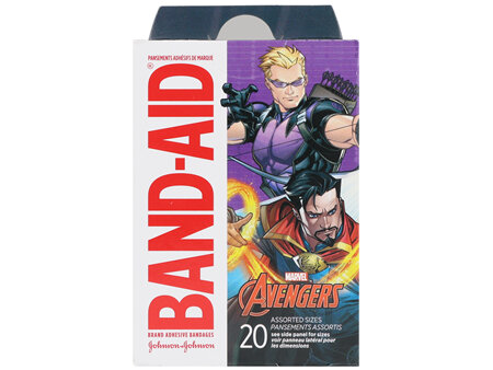 BAND-AID Adhesive Bandages Assorted Sizes Avengers