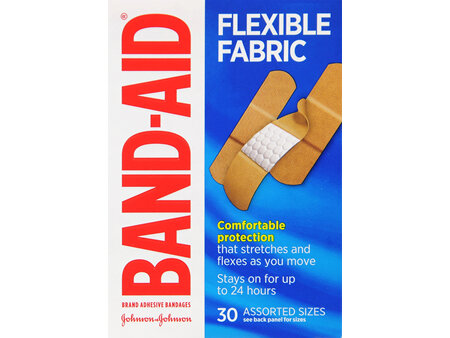 BAND-AID Flexible Fabric Adhesive Bandages Assorted Sizes