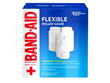 Band-aid flexible rolled gauze 3" X 75.6"
