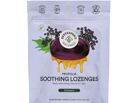 Beekeeper's Naturals Propolis Soothing Lozenges Elderberry