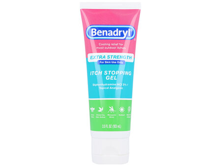 Benadryl Itch Stopping Diphenhydramine HCl 2% Gel Extra Strength