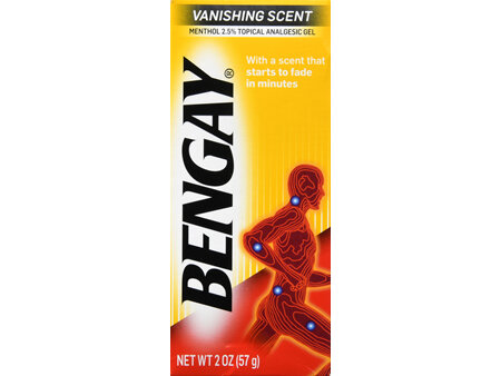 BENGAY Menthol 2.5% Topical Analgesic Gel Vanishing Scent