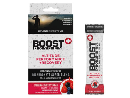 Boost Oxygen altitude performance recovery mixed berry fizz