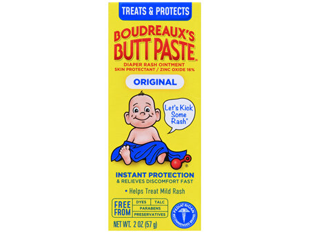 Boudreaux's Butt Paste Zinc Oxide 16% Diaper Rash Ointment Original