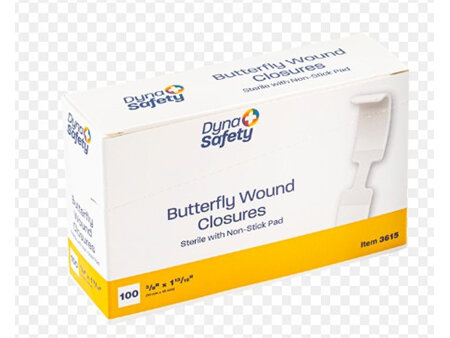Butterfly wound closures 100ct 3/8" x 1 13/16"