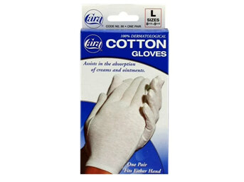 Cara cotton gloves Large