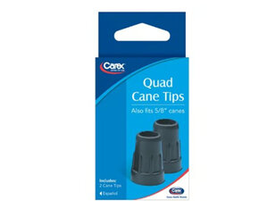 Carex Quad Cane tips also fits 5/8"
