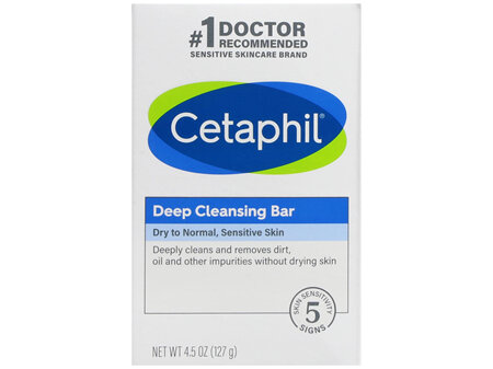 Cetaphil Deep Cleansing Bar Dry To Normal, Sensitive Skin