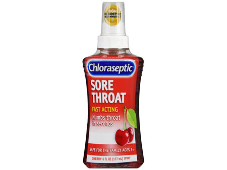 Chloraseptic Phenol Oral Pain Reliever Sore Throat Spray Cherry