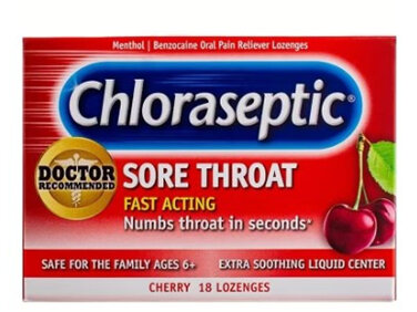 Chloraseptic sore throat lozenges Cherry flavor