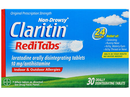 Claritin Loratadine 10 mg/Antihistamine 24 Hour Allergy RediTabs