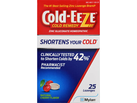 Cold-EEZE Cold Remedy Zinc Gluconate Lozenges Natural Cherry