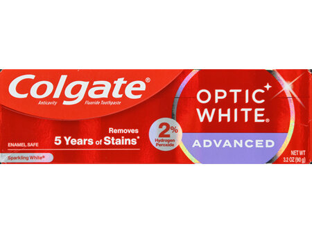 Colgate Optic White Advanced Anticavity Fluoride Toothpaste Sparkling White