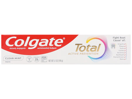 Colgate Total Anticavity, Antigingivitis And Antisensitivity Toothpaste Clean Mint