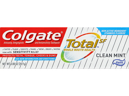 Colgate Total Anticavity, Antigingivitis And Antisensitivity Toothpaste Clean Mint
