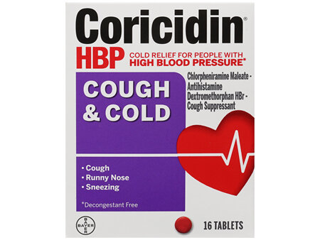 Coricidin HBP Cough & Cold Tablets