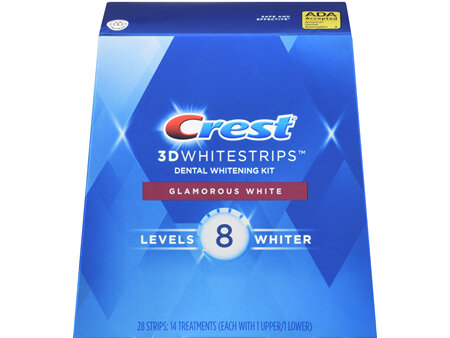 Crest 3D Whitestrips Dental Whitening Kit Glamorous White