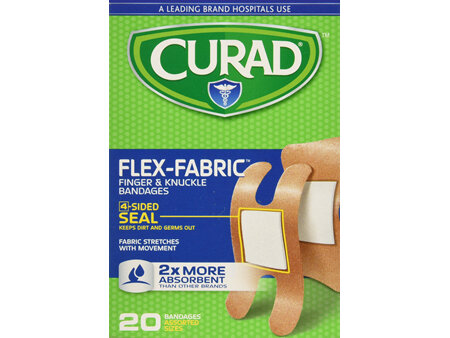 Curad Flex-Fabric Bandages Finger & Knuckle