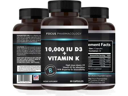 D3 + K2 10,000 IU