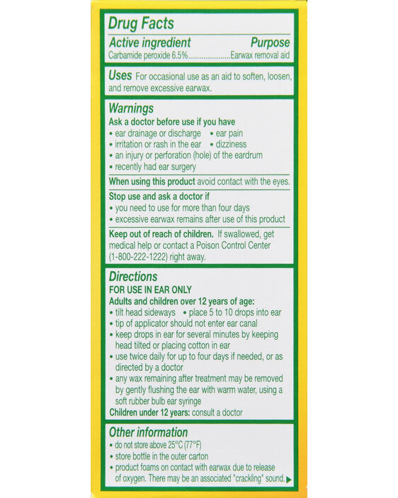 Debrox Carbamide Peroxide Earwax Removal Aid - Buena Vista Drug