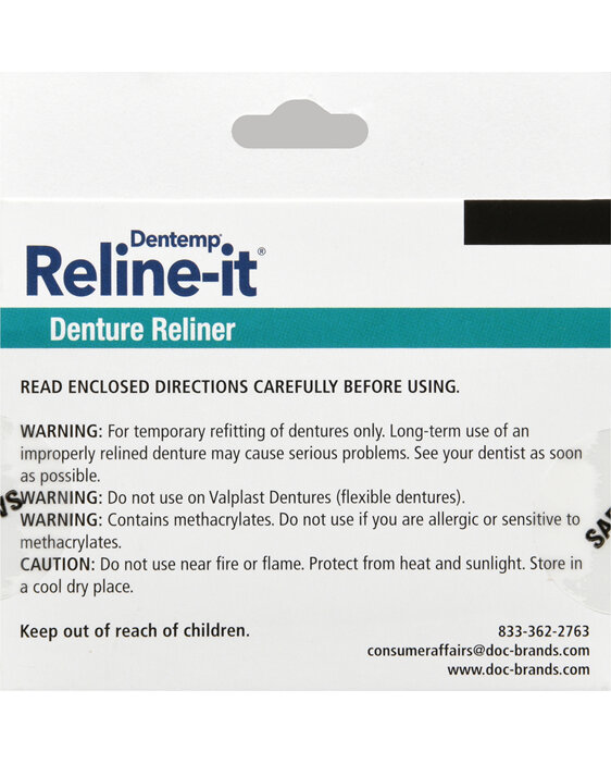 Dentemp Reline It - Kit Per Protesi Dentarie Con Formula - Foto 8