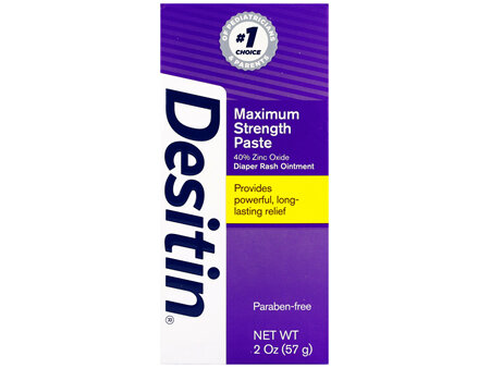Desitin 40% Zinc Oxide Diaper Rash Ointment Maximum Strength Paste