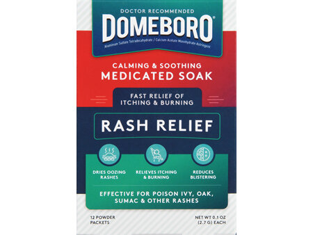 Domeboro Calming & Soothing Rash Relief Medicated Soak Powder Packets