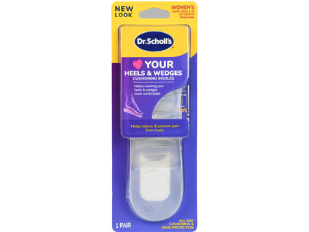 Dr. Scholl's Love Your Heels & Wedges Cushioning Insoles 3/4 Length Women's Shoe Sizes 6-10