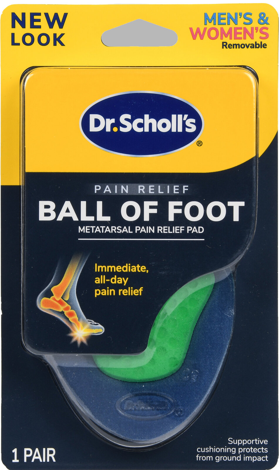 Scholl's Ball Of Foot Metatarsal Pain Relief Pads Buena