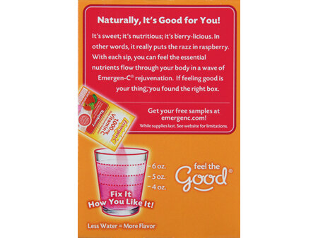 Emergen-C Daily Immune Support 1,000 mg Vitamin C Fizzy Drink Mix Packets Raspberry