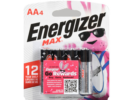 Energizer Max Alkaline Batteries AA