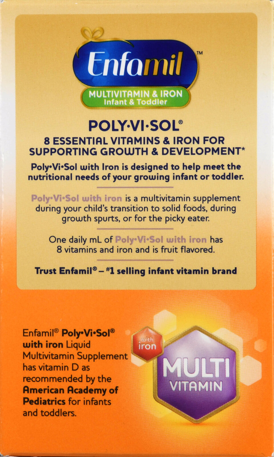 Enfamil PolyViSol with Iron Liquid Multivitamin Supplement Buena